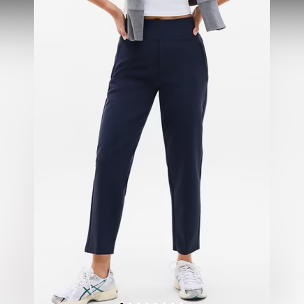 Athleta Pull-On Slim Ankle Pants – Navy – Size 6 (28” Inseam) like new condition - Picture 2 of 8